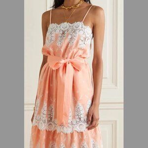 Miguelina Fatema Crocheted Midi Dress